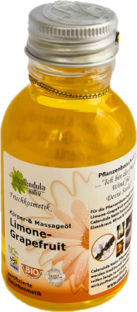 Масло ароматическое для тела и массажа Лимон-Грейпфрут "Calendula Nativ"